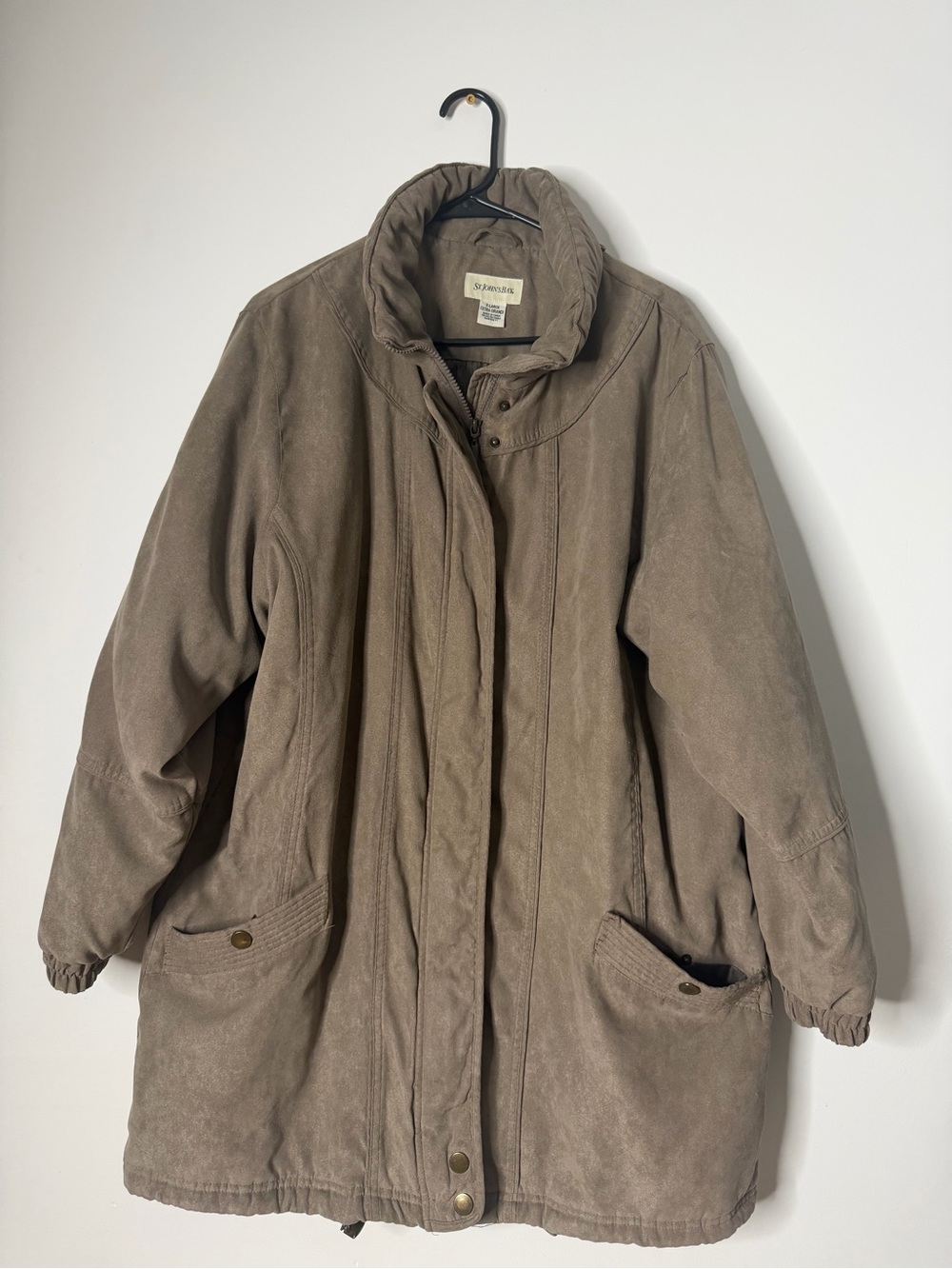 St. John's Bay Taupe Puffer Parka Jacket